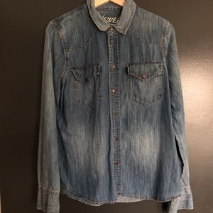Madewell Western Style Chambray Shirt